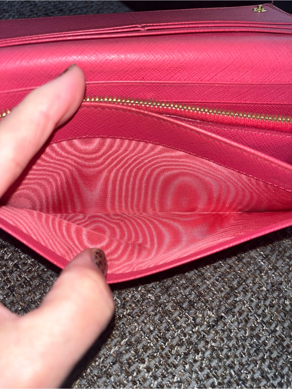 Prada Wallet In Pink Peony - Picture 7 of 10